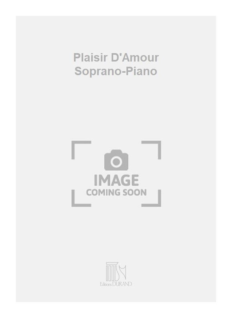 Plaisir D'Amour Soprano-Piano